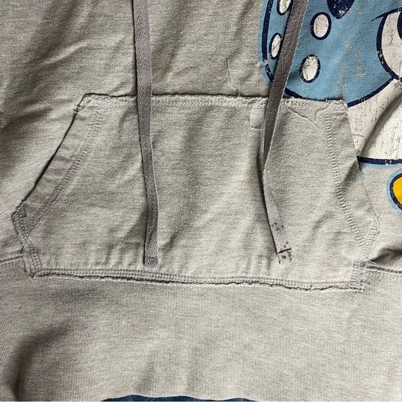 Disney Cruise Line Hoodie Men's L Gray Donald Duck Sweatshirt Pullover Nautical - Picture 4 of 8